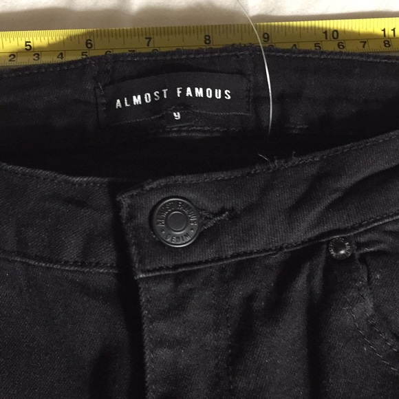 Almost Famous 70’s high rise bell bottom jeans - Picture 4 of 15